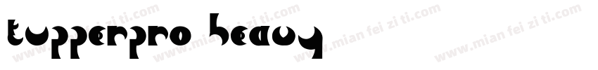 TupperPRO Heavy字体转换